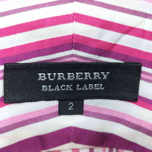 バーバリーブラックレーベル BURBERRY BLACK LABEL BDストライプ長袖シャツ メンズ 2