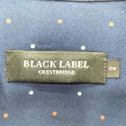 ブラックレーベルクレストブリッジ BLACK LABEL CRESTBRIDGE BDドット ロゴ刺繍 長袖シャツ メンズ 2