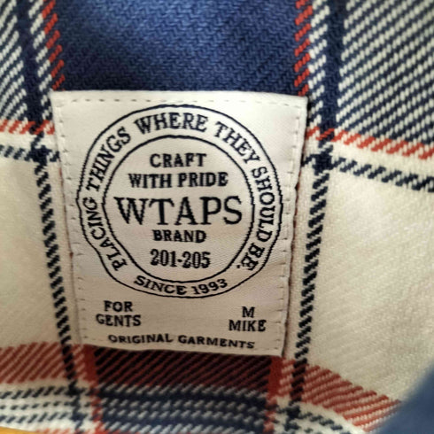 ダブルタップス WTAPS 16SS UNION LS 01 L/Sチェックシャツ ヘビーウェイトネルシャツ メンズ JPN:M