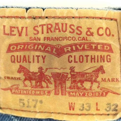 リーバイス Levis 517 BOOT CUT フレアデニムパンツ メンズ 33X32