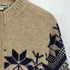 エルエルビーン L.L.Bean 雪柄 ウール ジップアップニット レディース import:L