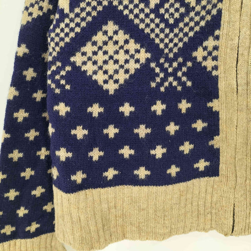 エルエルビーン L.L.Bean 雪柄 ウール ジップアップニット レディース import:L
