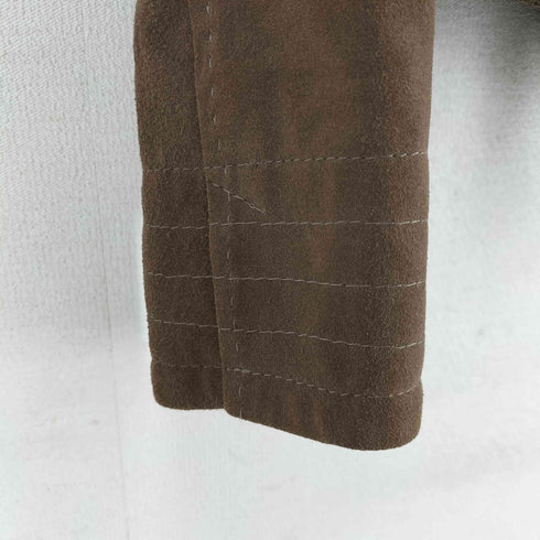 リフレクト Reflect 羊革 スエード ノーカラー ライダースジャケット レディース JPN:9号