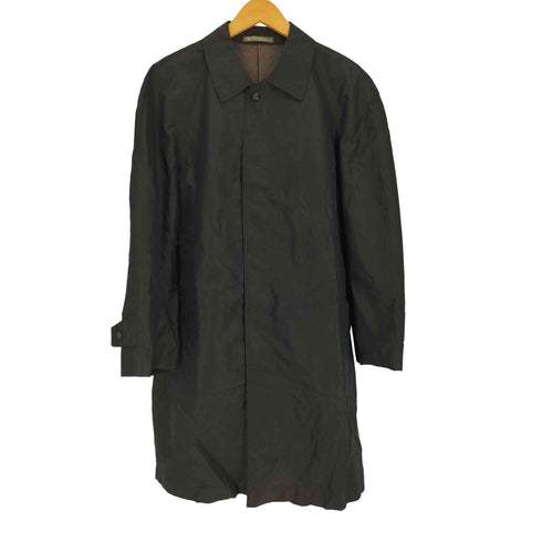 Kintetsu BOCCHESE Pure Silk 裏地玉虫 シルク ステンカラー コート メンズ
