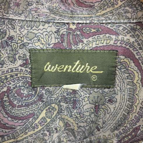 Wenture ペイズリー 総柄 L/S シャツ メンズ import:XL