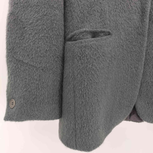 エンポリオアルマーニ EMPORIO ARMANI MADE IN ITALY シングル モヘア混 ウールテーラードジャケット レディース 38