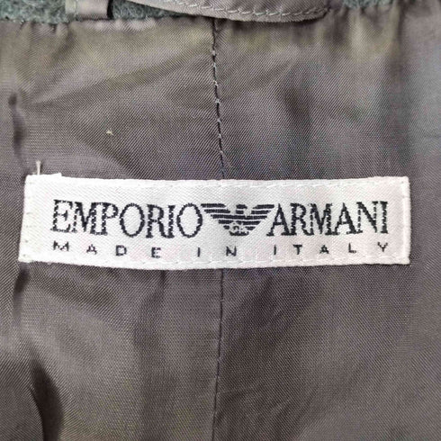 エンポリオアルマーニ EMPORIO ARMANI MADE IN ITALY シングル モヘア混 ウールテーラードジャケット レディース 38