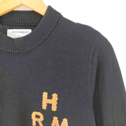 ハリウッドランチマーケット HOLLYWOOD RANCH MARKET 刺繍ロゴ クルーネックニット メンズ 1