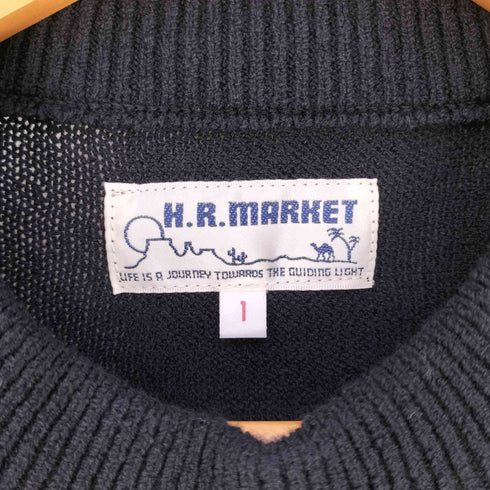 ハリウッドランチマーケット HOLLYWOOD RANCH MARKET 刺繍ロゴ クルーネックニット メンズ 1