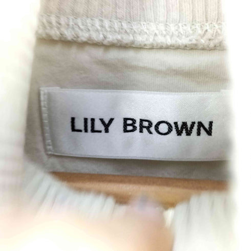リリーブラウン Lily Brown ハーフジップルーズスウェットトップス レディース ONE SIZE