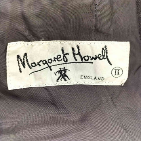 マーガレットハウエル MARGARET HOWELL 肩パッド入り 3B ウールテーラードジャケット レディース