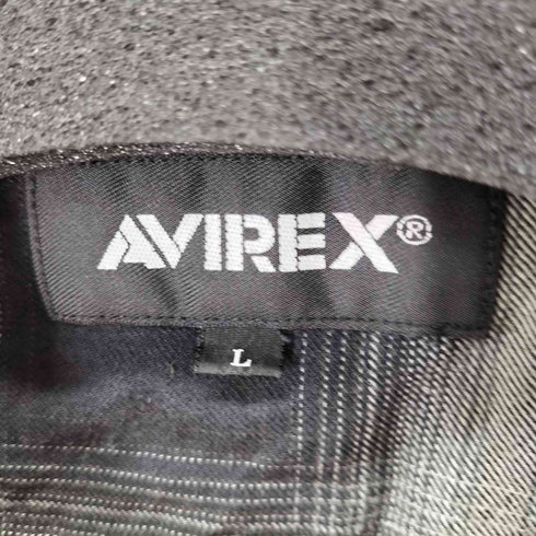 アヴィレックス AVIREX L/S COTTON/RAYON OMBRE SHIRT AVIATOR'S DINER 開襟オンブレチェックシャツ メンズ JPN:L