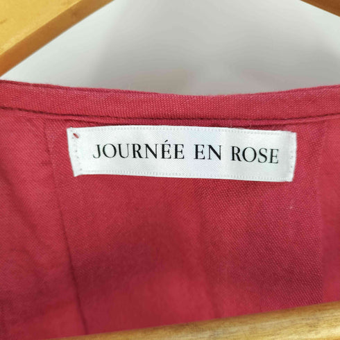JOURNEE EN ROSE ボリュームスリーブ リネンブラウス レディース