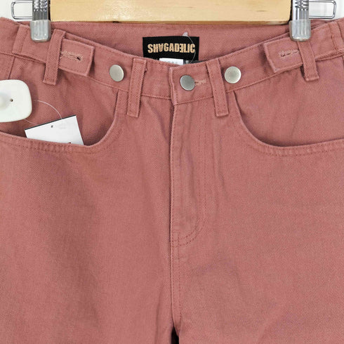 SHAGADELIC カラー ワイド デニムパンツ レディース FREE