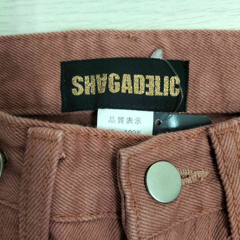 SHAGADELIC カラー ワイド デニムパンツ レディース FREE