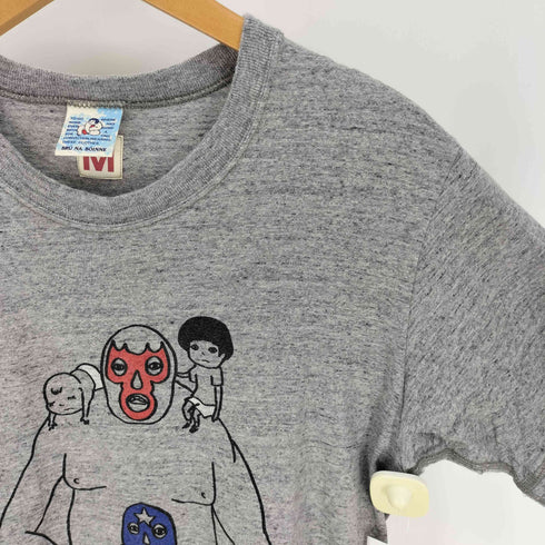 ブルーナボイン BRU NA BOINNE 子煩悩レスラー プリント S/S Tシャツ メンズ JPN:M