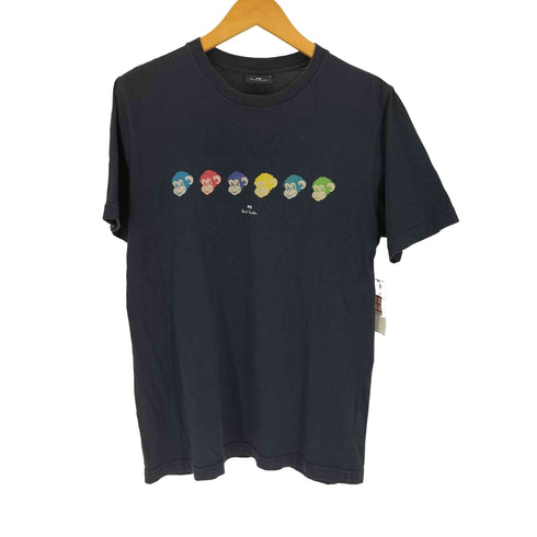 ピーエスポールスミス PS Paul Smith グラデーションカラー MONKEY プリントTシャツ メンズ import:M