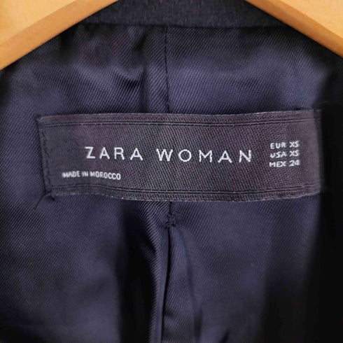 ザラ ZARA 金ボタン ダブルブレスト チェスターコート ナポレオンコート レディース import:XS