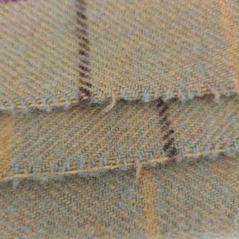 バーバリーズ BURBERRYS 90S 紺タグ ロゴ刺繍 チェック フリンジ ウール 大判 ストール ショール レディース