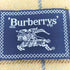 バーバリーズ BURBERRYS 90S 紺タグ ロゴ刺繍 チェック フリンジ ウール 大判 ストール ショール レディース