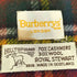 バーバリーズ BURBERRYS 80-90S スコットランド製 白タグ ウール混 カシミヤ タータンチェック フリンジ マフラー レディース