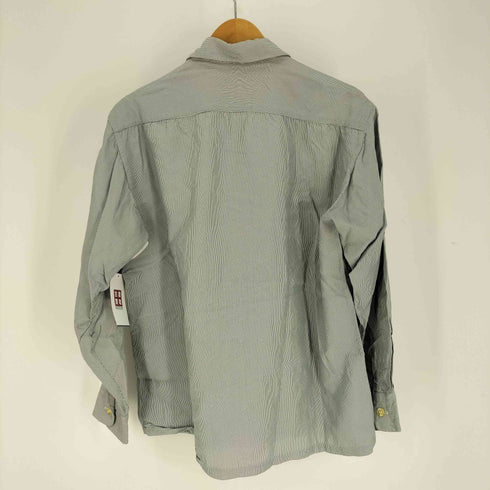 Crown 50-60S 三角タグ ヒッコリー オープンカラー L/S シャツ メンズ import:L