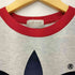 アディダス adidas 80S デサント製 トレフォイルロゴプリント リンガーTシャツ レディース S-M