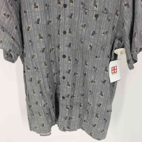 CROSSINGS 総柄 S/S レーヨン シャツ メンズ import:M