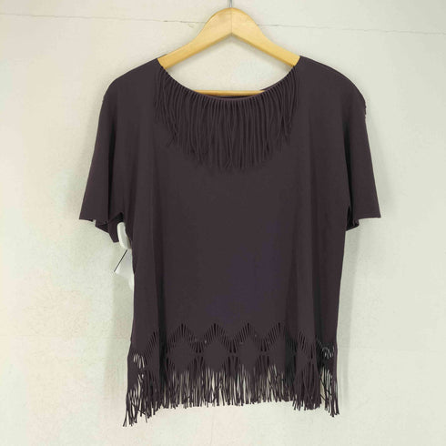 プリーツプリーズイッセイミヤケ PLEATS PLEASE ISSEY MIYAKE フリンジデザイン半袖ブラウス レディース JPN:3