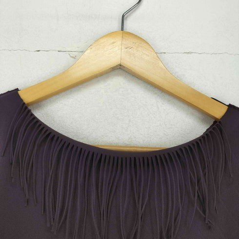 プリーツプリーズイッセイミヤケ PLEATS PLEASE ISSEY MIYAKE フリンジデザイン半袖ブラウス レディース JPN:3