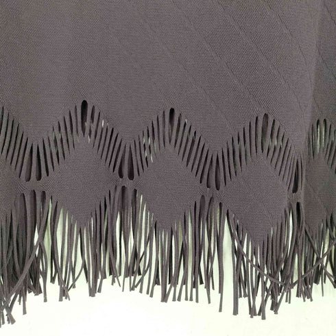 プリーツプリーズイッセイミヤケ PLEATS PLEASE ISSEY MIYAKE フリンジデザイン半袖ブラウス レディース JPN:3