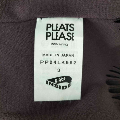 プリーツプリーズイッセイミヤケ PLEATS PLEASE ISSEY MIYAKE フリンジデザイン半袖ブラウス レディース JPN:3