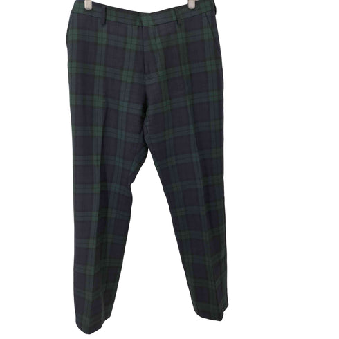 トミーヒルフィガー TOMMY HILFIGER ブラックウォッチスラックスパンツ メンズ 36/32