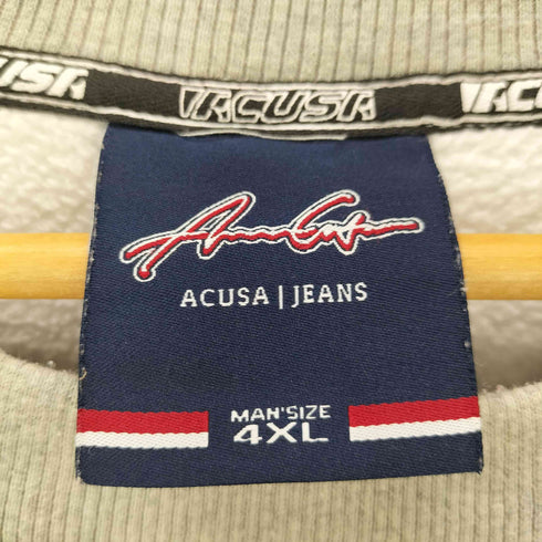 ACUSA クルーネックスウェット ビッグシルエット メンズ 4XL