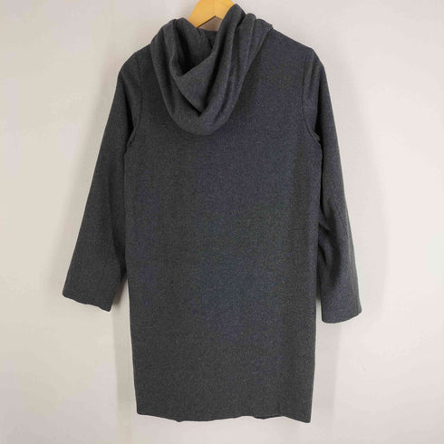 モトマチゼラール MOTOMACHI Zelal ウール混 ジップアップ フーデッド コート レディース