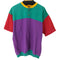 ジターノ GitaNo 90S マルチカラーヘンリーネックS/S TEE ブロックパターン メンズ JPN:L