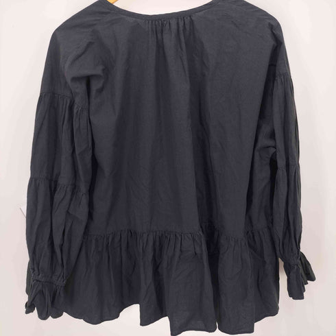 ネストローブ nest Robe オバーサイズフリルブラウス レディース F