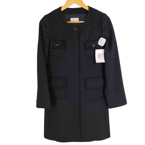 I HIVER カシミヤ100 ノーカラーコート レディース
