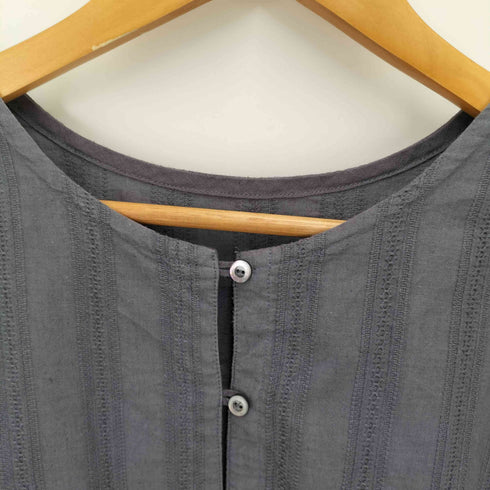 ネストローブ nest Robe 柄切替リネンブラウス レディース F