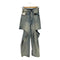 グレイル GRL スリットデニムワイドパンツ レディース JPN:XS
