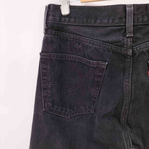 リーバイス Levis 505 ストレートブラックデニムパンツ メンズ W32 L30