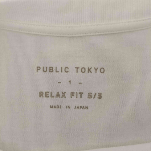 パブリックトウキョウ PUBLIC TOKYO コットンクルーネックショートスリーブTシャツ メンズ JPN:1
