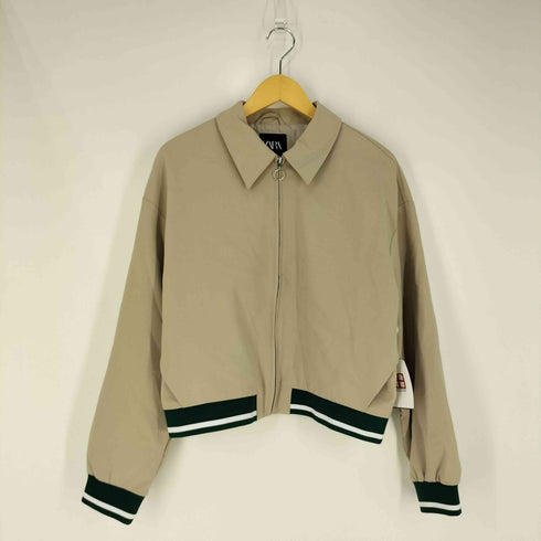 ザラ ZARA コントラストテープ ジャケット レディース import:L