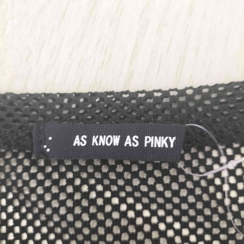 アズノゥアズピンキー AS KNOW AS PINKY メッシュあみあみロンティー メンズ