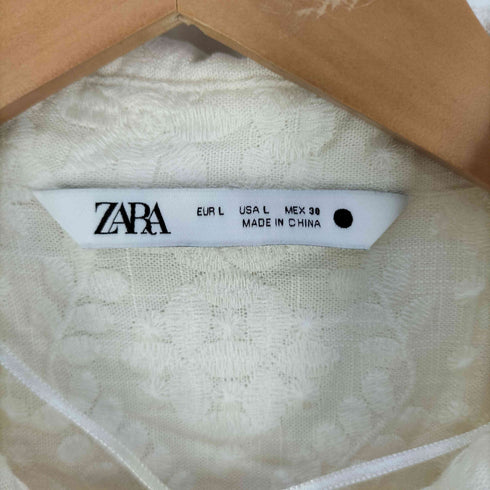 ザラ ZARA COLLECTION エンブロイダリー シャツ レディース import:L
