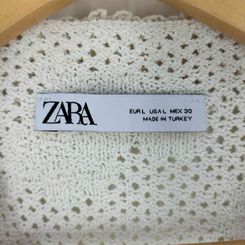 ザラ ZARA クロシェカーディガン レディース import:L