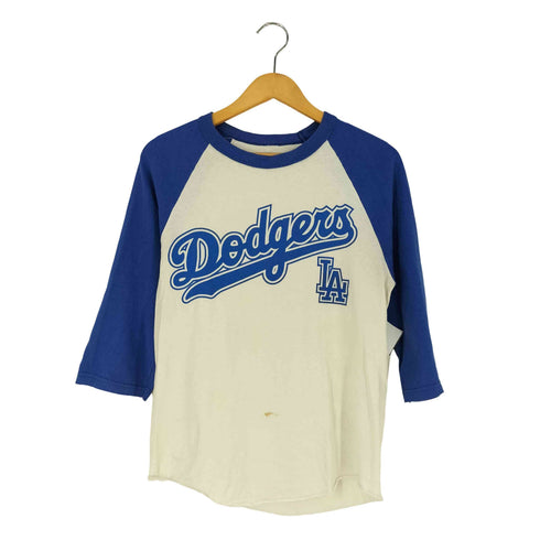 MLB チームロゴ プリント 七分丈 ラグランスリーブ カットソー Tシャツ メンズ