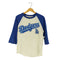 MLB チームロゴ プリント 七分丈 ラグランスリーブ カットソー Tシャツ メンズ