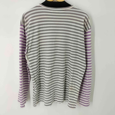 プレイコムデギャルソン PLAY COMME des GARCONS ハートワッペンボーダーL/Sカットソー メンズ JPN:XL