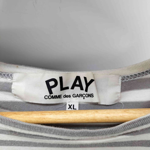 プレイコムデギャルソン PLAY COMME des GARCONS ハートワッペンボーダーL/Sカットソー メンズ JPN:XL